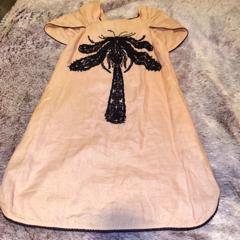 Hoss Intropia Peach and Black Dress